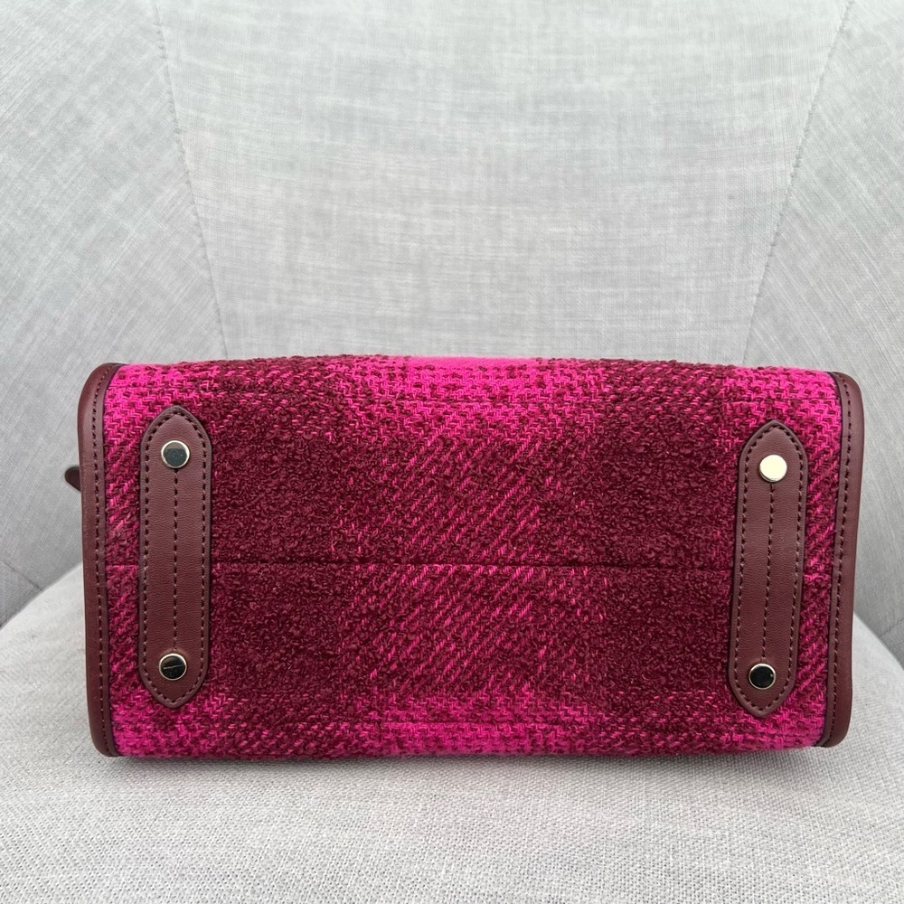 NWOT Kate Spade Tweed Plaid Hand Or Shoulder Bag - Picture 5 of 8